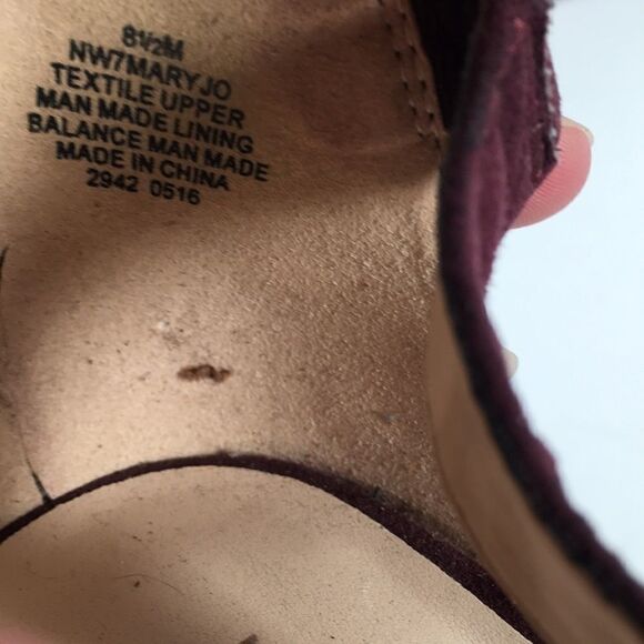 Nine West Mary Jo Platform wedge Sz 8 1/2 - Picture 8 of 13